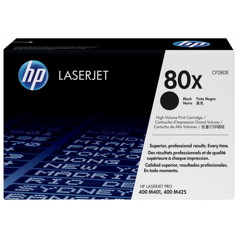 HP 80X Schwarz Original LaserJet Tonerkartusche mit hoher Reichweite