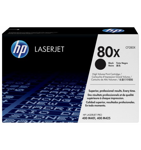 HP 80X Schwarz Original LaserJet Tonerkartusche mit hoher Reichweite