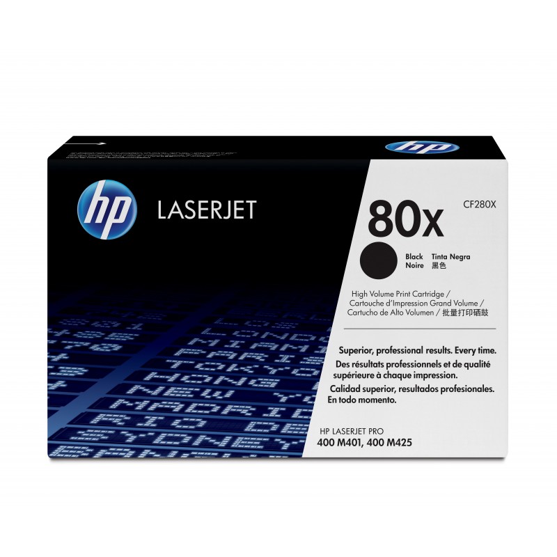 HP 80X Schwarz Original LaserJet Tonerkartusche mit hoher Reichweite