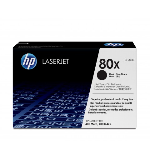 HP 80X Schwarz Original LaserJet Tonerkartusche mit hoher Reichweite