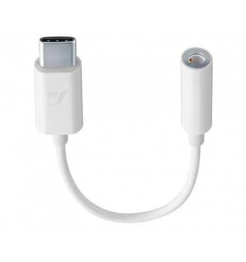 Cellularline MUSICENABLERTYPECW câble audio 0,15 m USB C 3,5mm Blanc