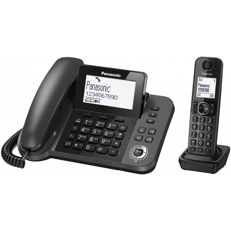 Panasonic KX-TGF310 Teléfono DECT Identificador de llamadas Negro