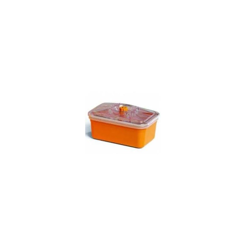 Reber 6750A recipiente de almacenar comida Rectangular Caja Naranja, Transparente 1 pieza(s)