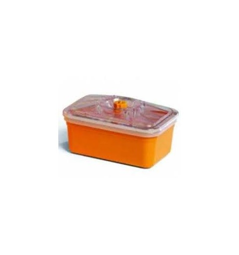 Reber 6750A food storage container Rectangular Box Orange, Transparent 1 pc(s)