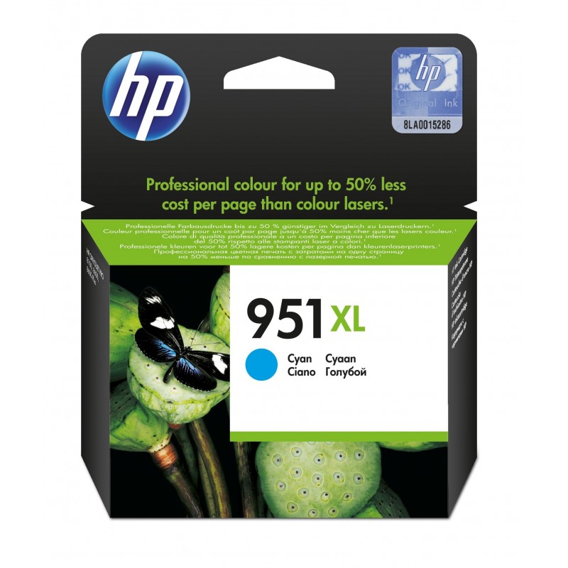 HP 951XL Cyan Original Druckerpatrone mit hoher Reichweite