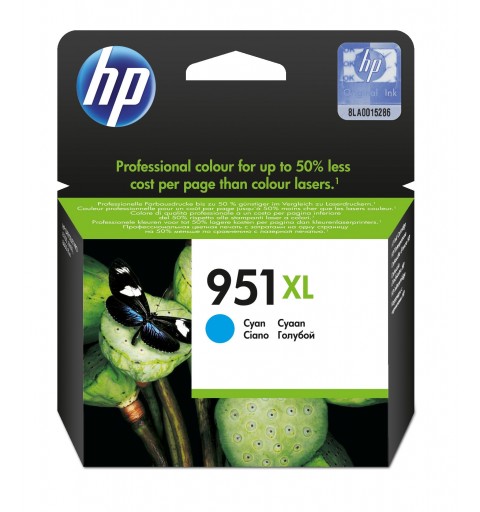 HP Cartucho de tinta original 951XL de alta capacidad cian