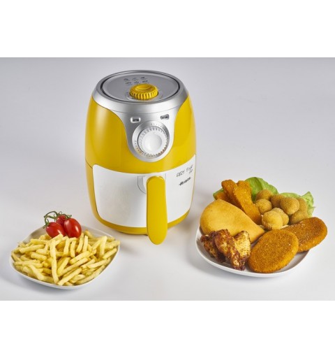 Ariete Airy fryer mini Single 2 L Stand-alone 1000 W Hot air fryer Silver, White, Yellow