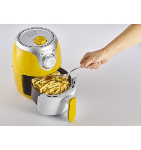 Ariete Airy fryer mini Single 2 L Stand-alone 1000 W Hot air fryer Silver, White, Yellow