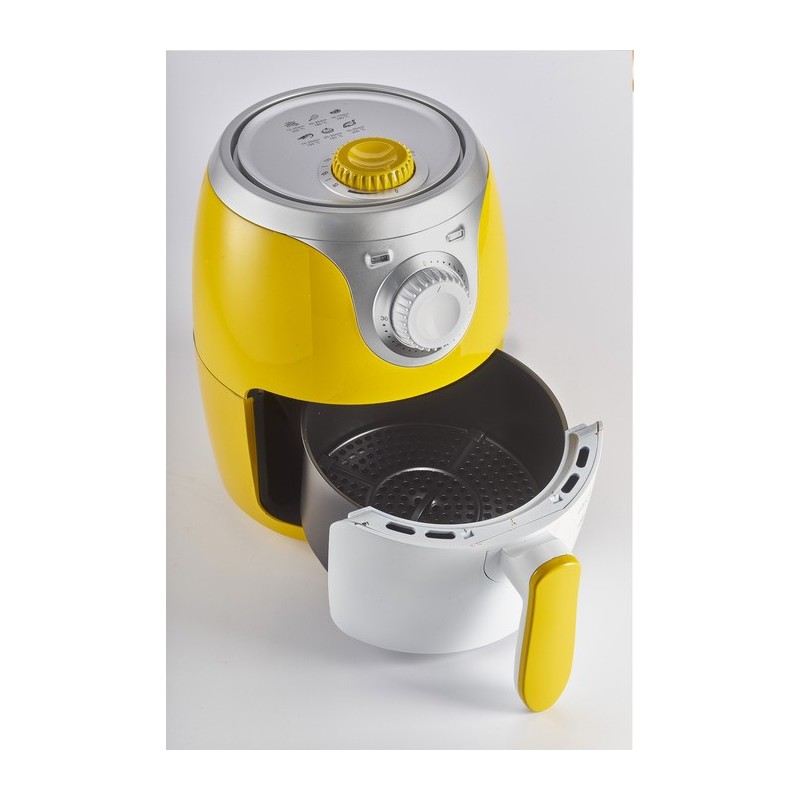 Ariete Airy fryer mini Single 2 L Stand-alone 1000 W Hot air fryer Silver, White, Yellow