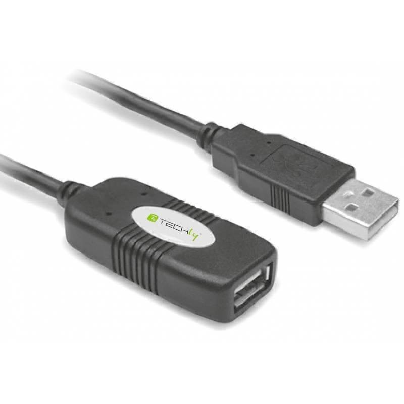 Techly Active Extension Cable USB 2.0 Hi-Speed 10m IUSB-REP10TY