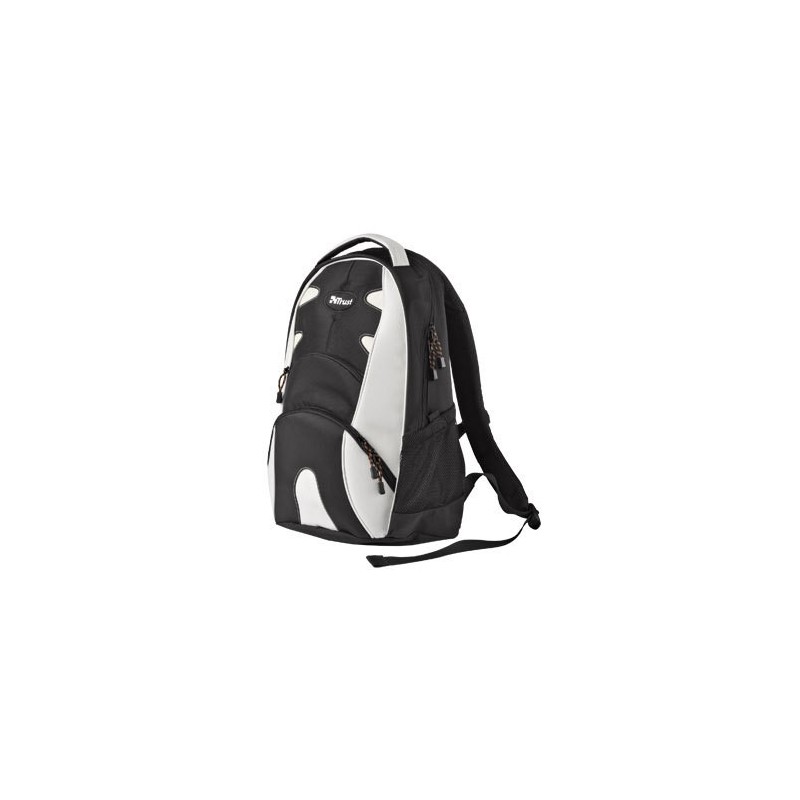 Trust 15.4" Urban Revolution Backpack - Black Grey maletines para portátil 39,1 cm (15.4") Funda tipo mochila