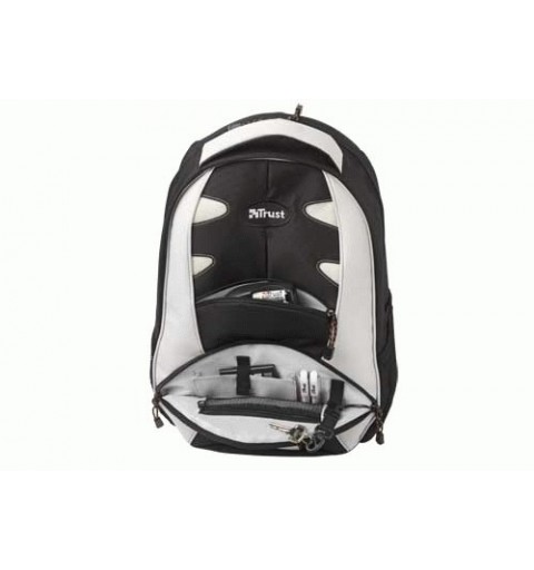 Trust 15.4" Urban Revolution Backpack - Black Grey notebook case 39.1 cm (15.4") Backpack case