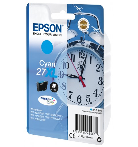 Epson Alarm clock Cartouche "Réveil" 27XL - Encre DURABrite Ultra C