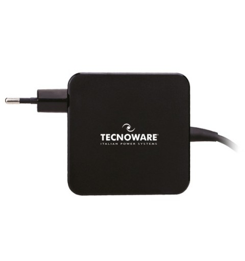 Tecnoware FAU17563 adaptador e inversor de corriente Interior 65 W Negro