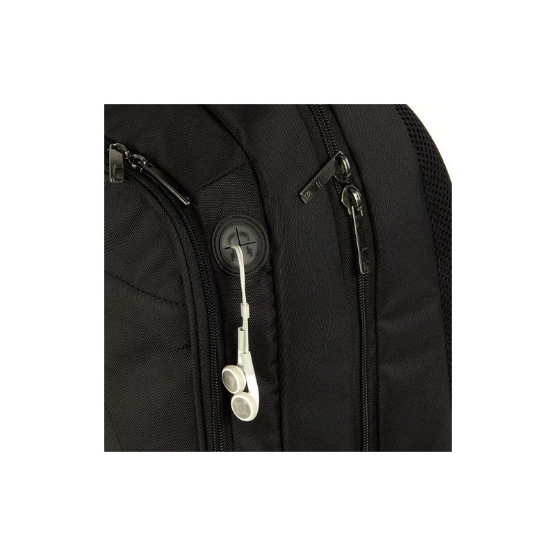 Tucano Lato sacoche d'ordinateurs portables 43,2 cm (17") Étui sac à dos Noir