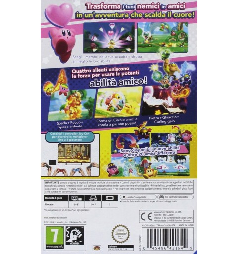 Nintendo Kirby Star Allies Standard Anglais, Italien Nintendo Switch