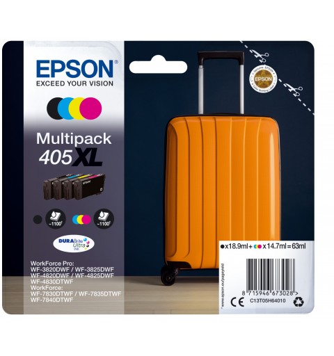 Epson 405XL ink cartridge 1 pc(s) Original High (XL) Yield Black, Cyan, Magenta, Yellow