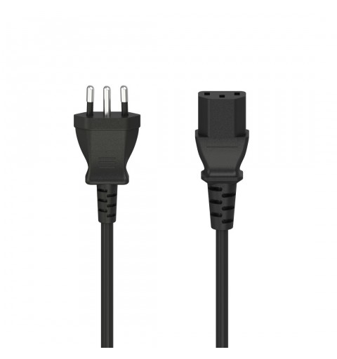 Hama 00200746 cable de transmisión Negro 1,5 m Enchufe tipo L C14 acoplador