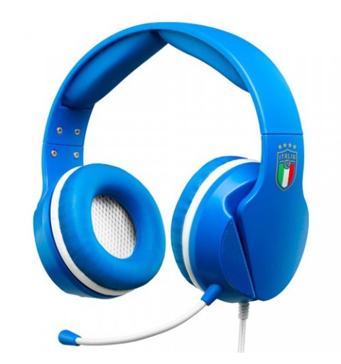 Qubick ACMU0045 Kopfhörer & Headset Verkabelt Kopfband Gaming Blau