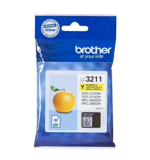 Brother LC-3211Y cartouche d'encre Original Rendement standard Jaune