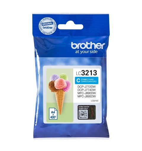 Brother LC-3213C cartucho de tinta Original Alto rendimiento (XL) Cian