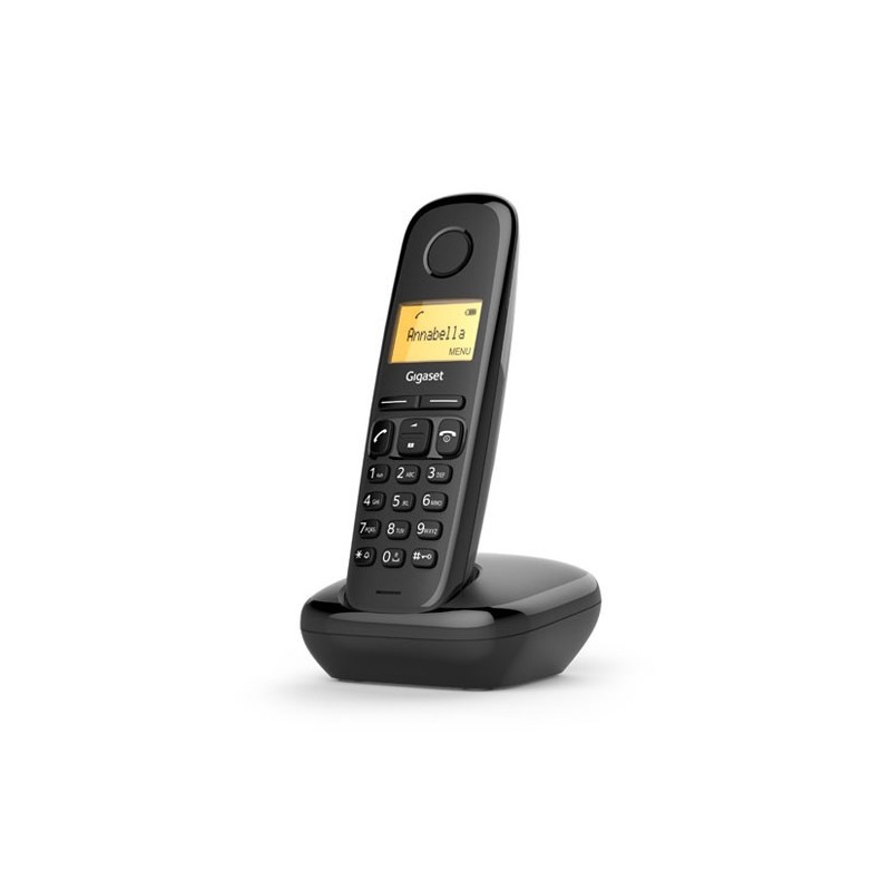 Gigaset A170 Duo Teléfono DECT analógico Identificador de llamadas Negro