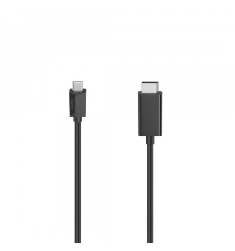 Hama 00200717 câble vidéo et adaptateur 1,5 m USB Type-C DisplayPort Noir