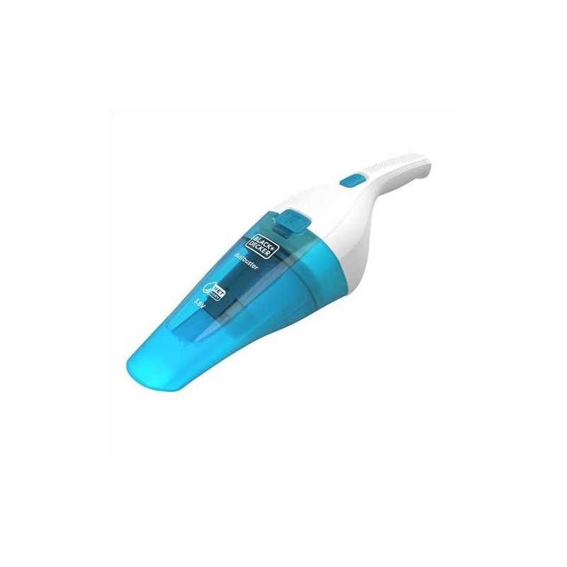 Black & Decker WDC115WA aspiradora de mano Azul, Blanco Sin bolsa