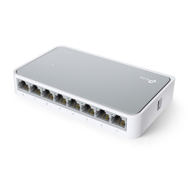 TP-LINK TL-SF1008D Unmanaged Fast Ethernet (10 100) Weiß