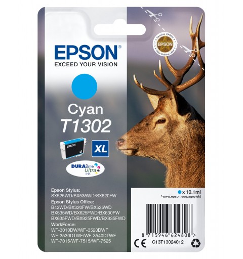 Epson Stag Cartucho T1302 cian (etiqueta RF)