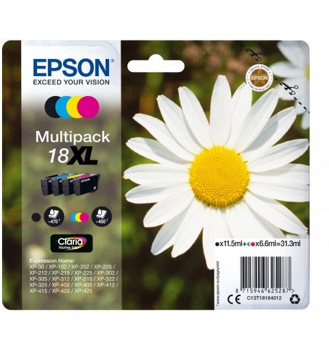 Epson Daisy Multipack 18XL 4 colores (etiqueta RF)