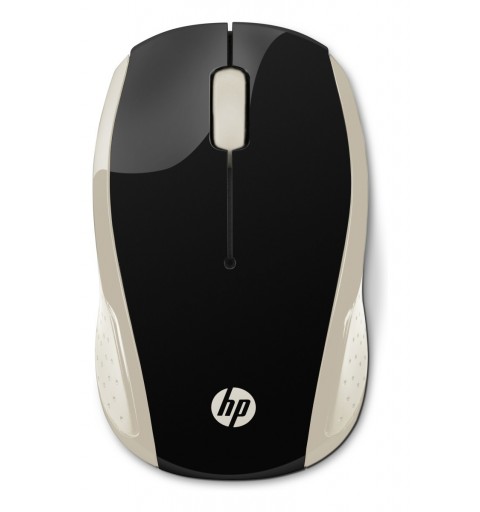 HP 200 (Silk Gold) mouse Ambidextrous RF Wireless Optical 1000 DPI