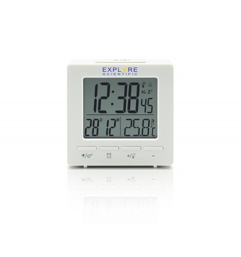 Explore Scientific RDC1005WHT alarm clock Digital alarm clock White