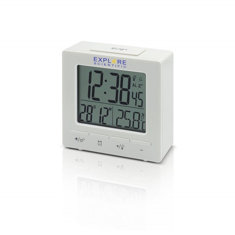 Explore Scientific RDC1005WHT alarm clock Digital alarm clock White