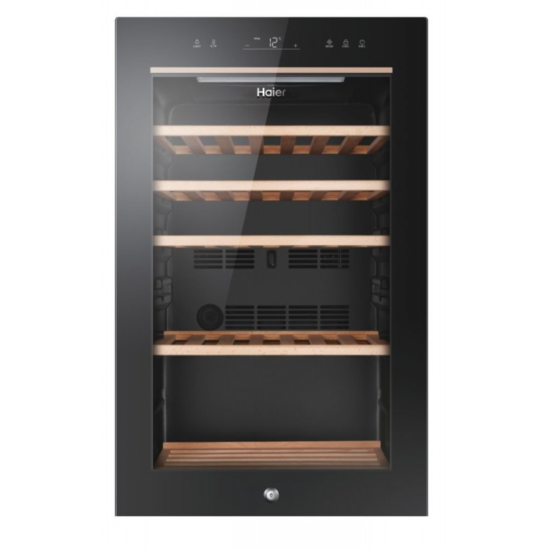 Haier Wine Bank 50 Serie 5 HWS49GA Compressor wine cooler Freestanding Black 49 bottle(s)