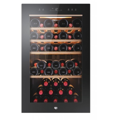 Haier Wine Bank 50 Serie 5 HWS49GA Compressor wine cooler Freestanding Black 49 bottle(s)