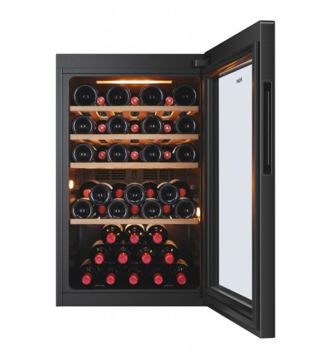 Haier Wine Bank 50 Serie 5 HWS49GA Weinkühler mit Kompressor Freistehend Schwarz 49 Flasche(n)