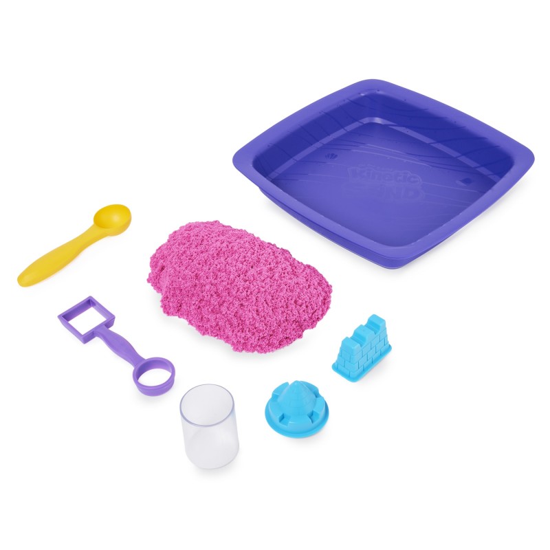 Kinetic Sand Shimmer, schimmerndes Sandburgen-Set mit 453g , 3 Formen und 2 Werkzeugen