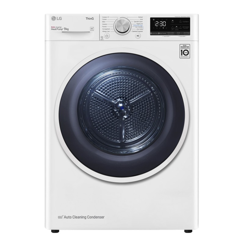 LG RH90V9AVHN Wäschetrockner Freistehend Frontlader 9 kg A+++ Weiß