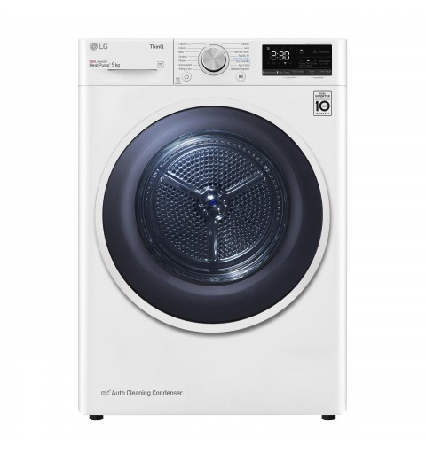 LG RH90V9AVHN asciugatrice Libera installazione Caricamento frontale 9 kg A+++ Bianco