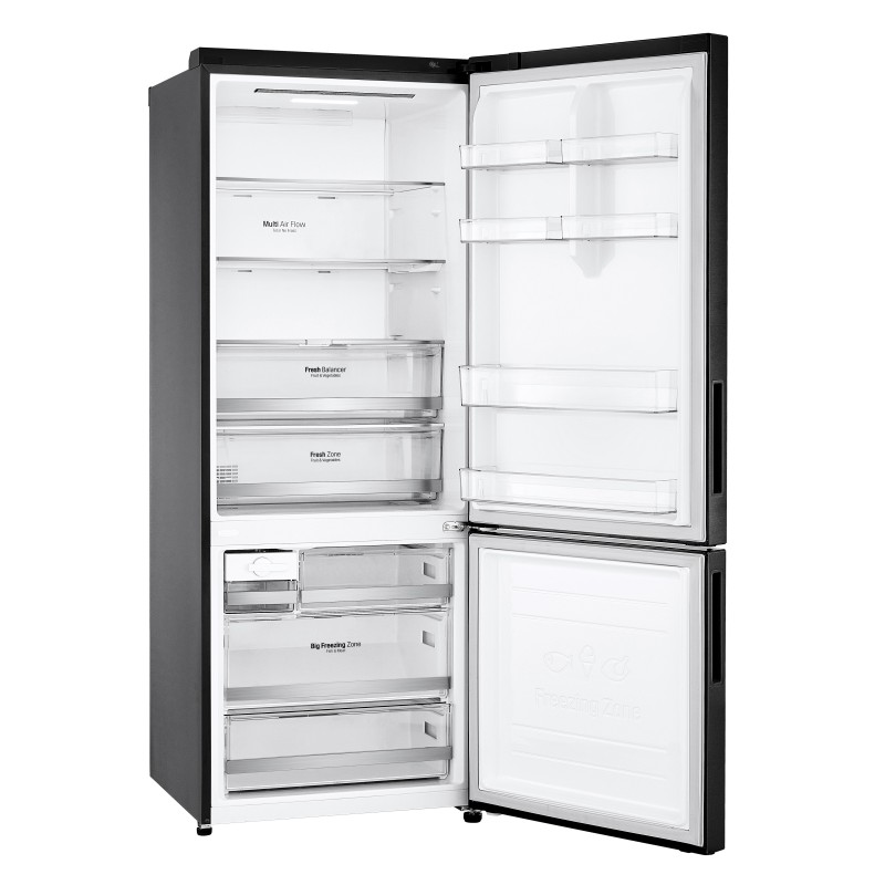 LG GBB569MCAMN.AMCQEUT fridge-freezer Freestanding 462 L E Black