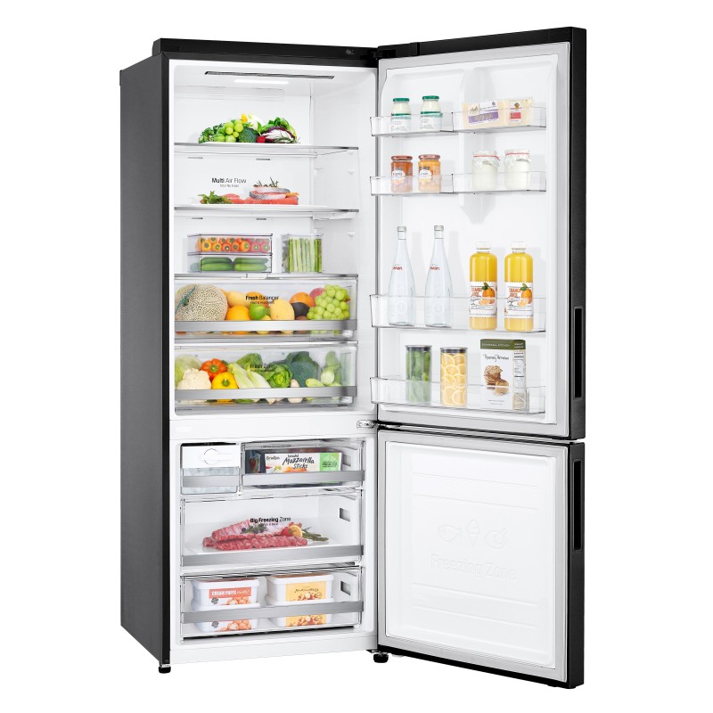 LG GBB569MCAMN.AMCQEUT fridge-freezer Freestanding 462 L E Black