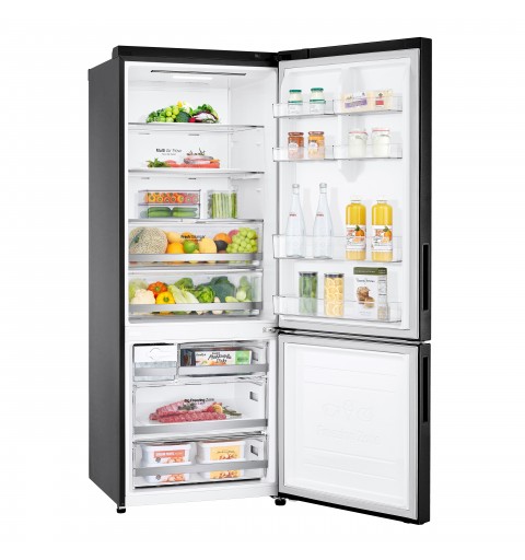 LG GBB569MCAMN.AMCQEUT fridge-freezer Freestanding 462 L E Black