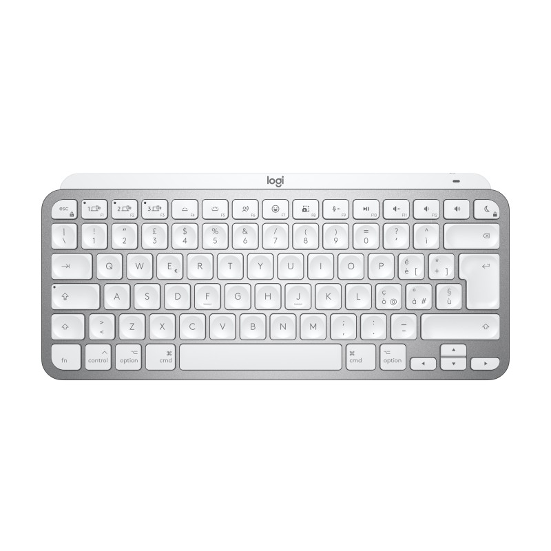 Logitech MX Keys Mini For Mac Minimalist Wireless Illuminated Keyboard Tastatur Bluetooth Italienisch Grau