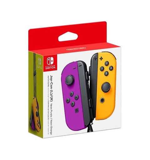 Switch Joy-Con Coppia Controller Viola Neon / Arancione Neon