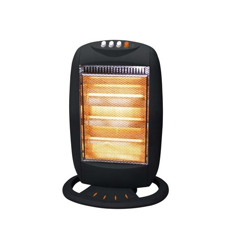 Ardes AR454B calefactor eléctrico Interior Negro 1200 W Calefactor eléctrico halógeno