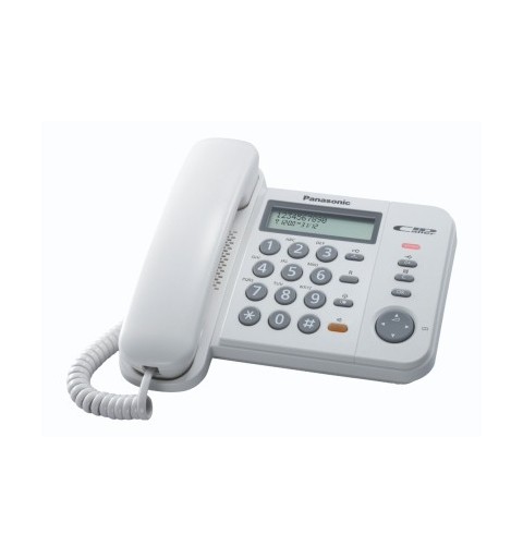 Panasonic KX-TS580EX1 Identification de l'appelant Blanc