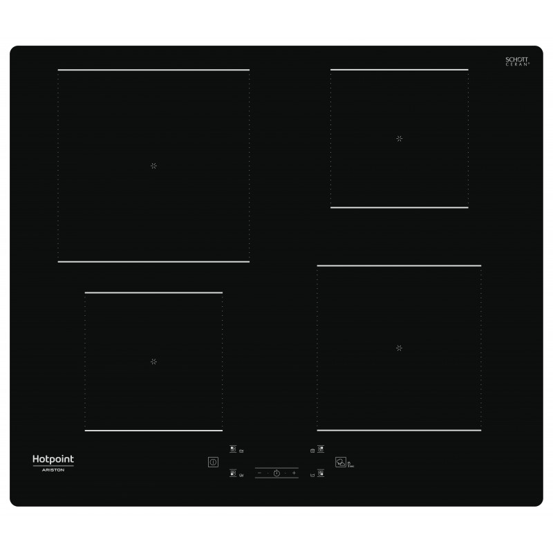 Hotpoint HQ 5660S NE Schwarz Integriert 59 cm Zonen-Induktionskochfeld 4 Zone(n)