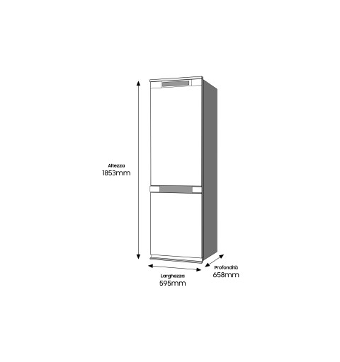 Samsung RB34T603EEL Kühl- und Gefrierkombination Freistehend 340 l E Beige