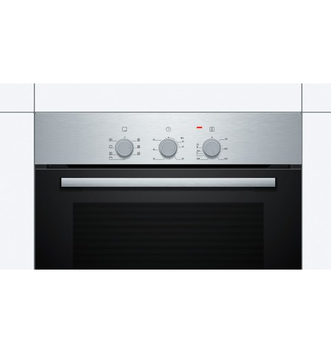 Bosch Serie 2 HBF011BR0J oven 66 L A Black, Stainless steel